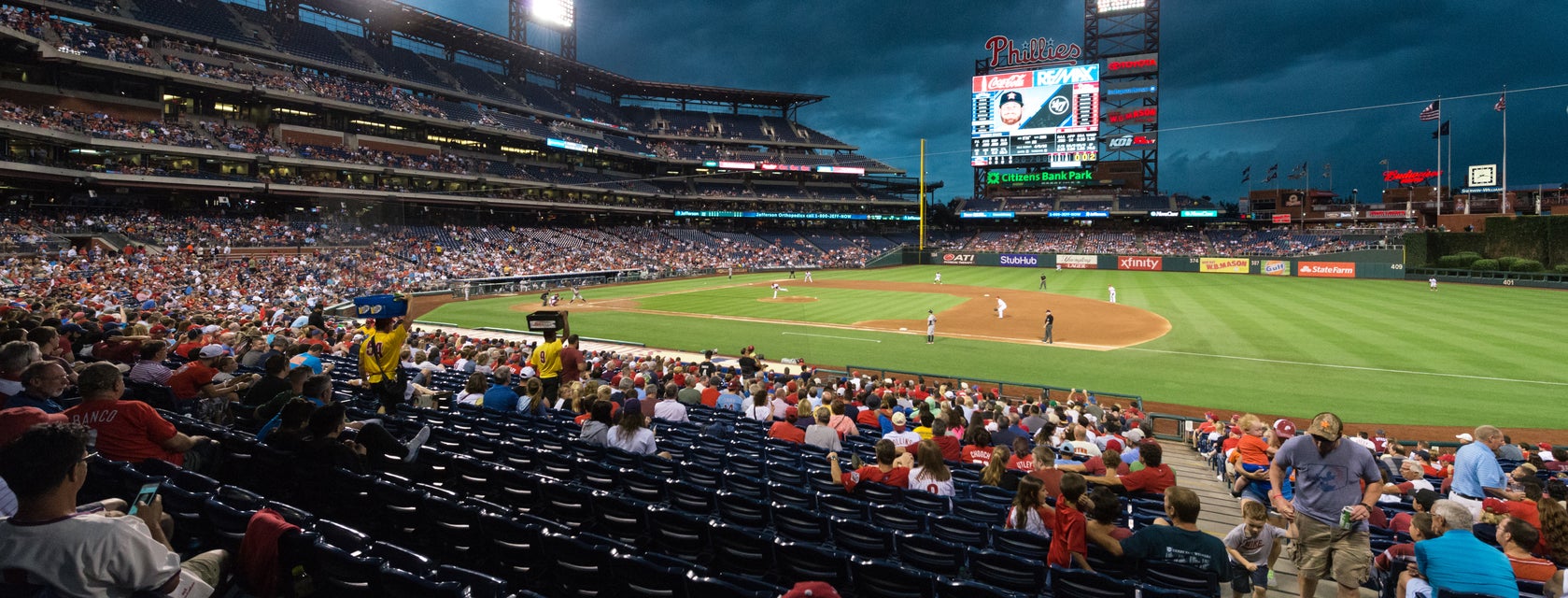 Seat view from Infield