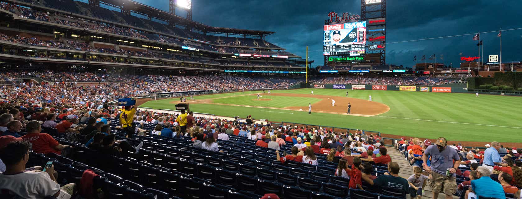Seat view from Infield