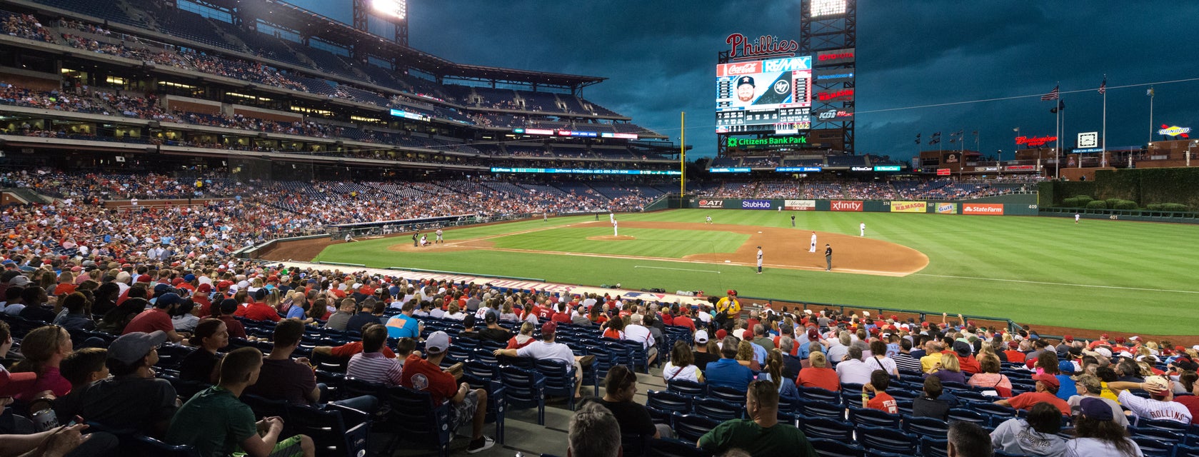 Seat view from Infield