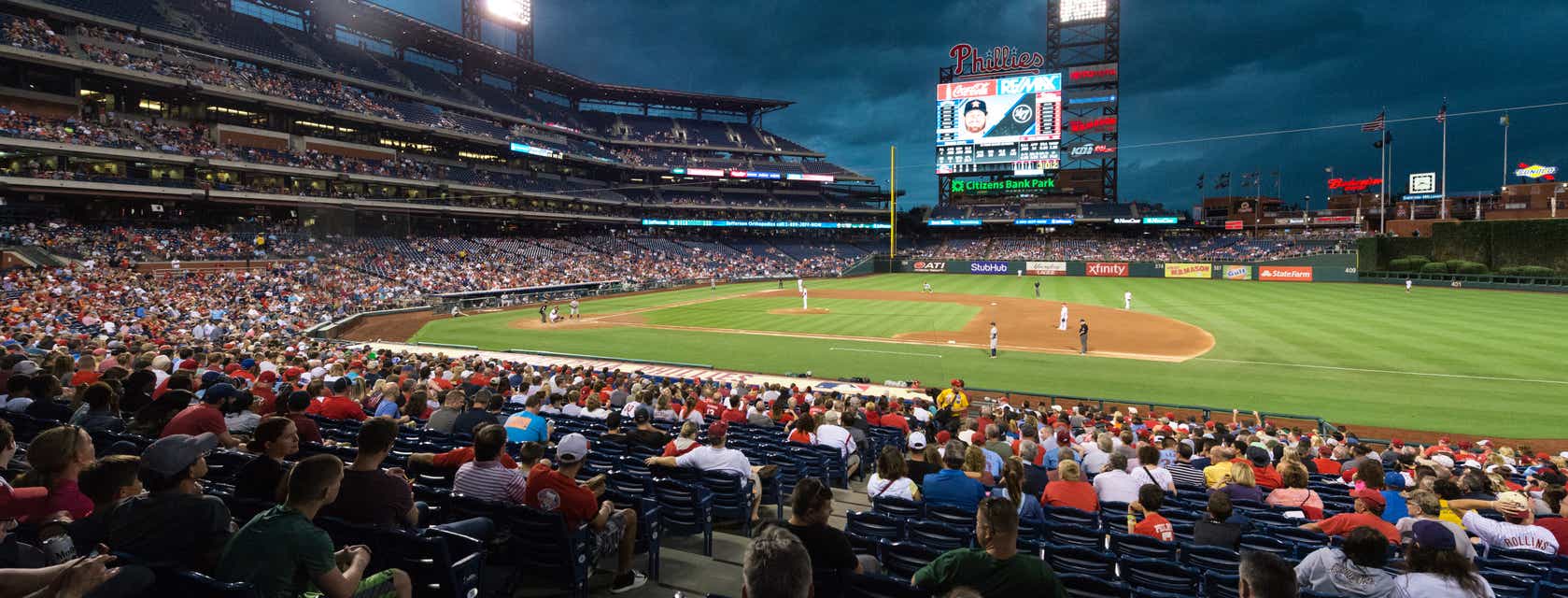 Seat view from Infield