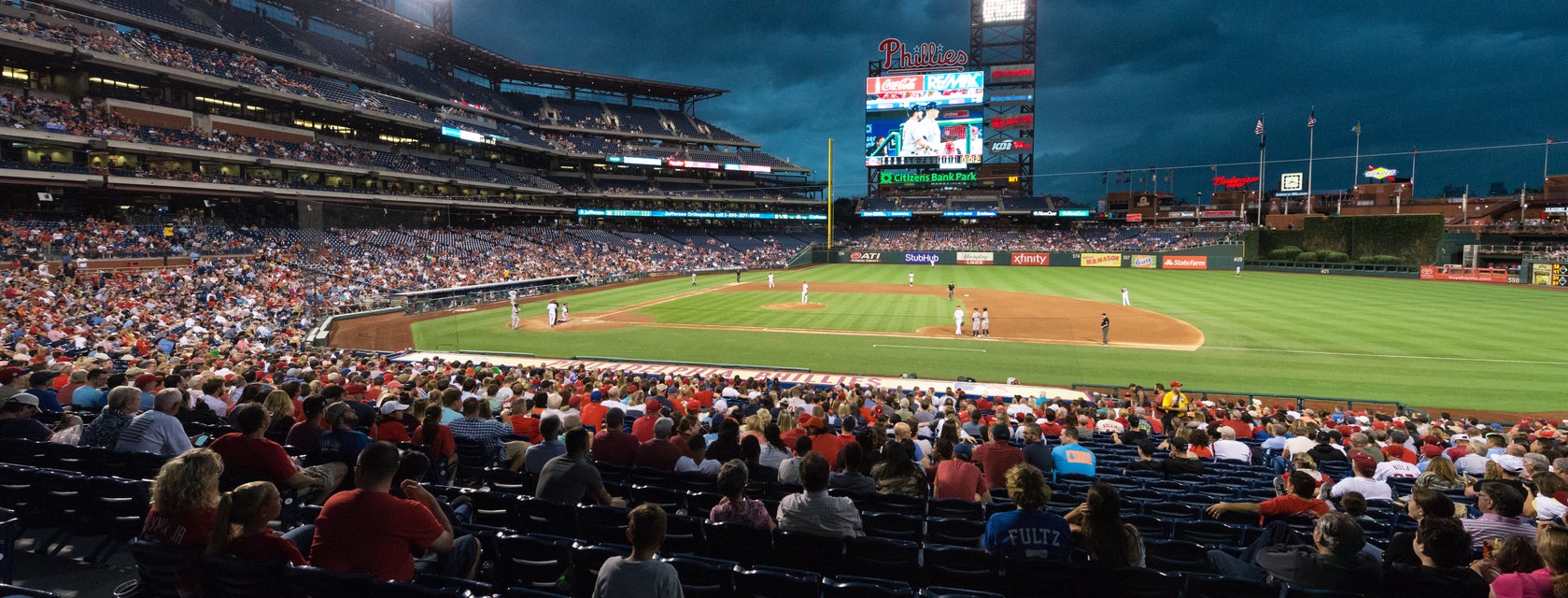Seat view from Infield