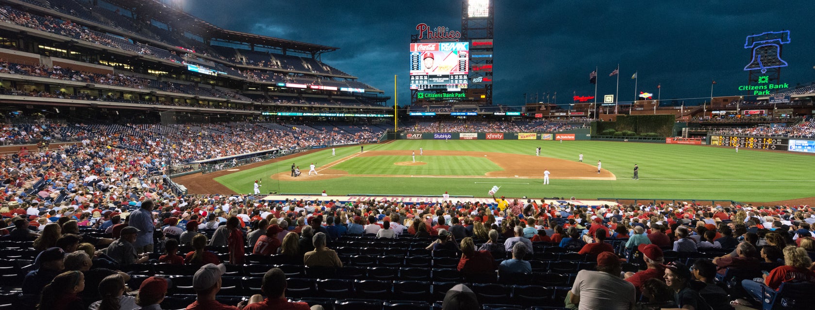 Seat view from Infield