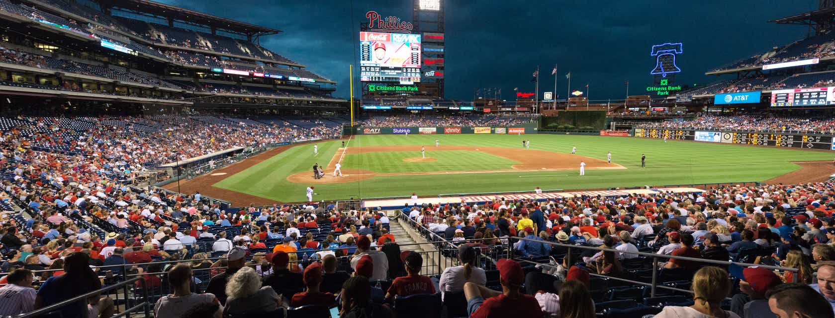 Seat view from Infield
