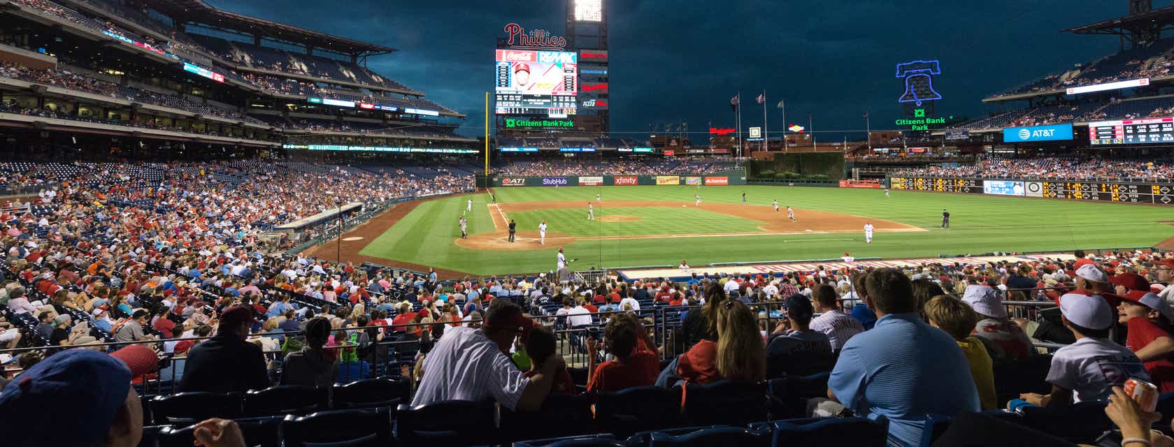 Seat view from Infield