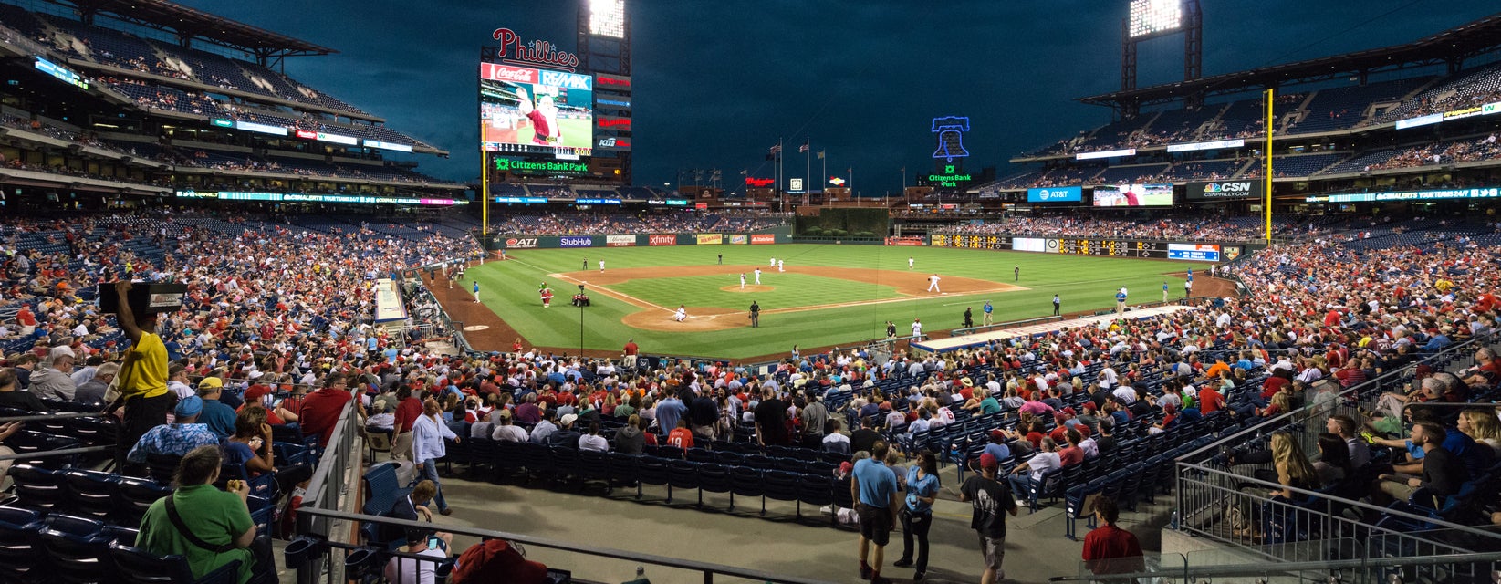 Seat view from Infield