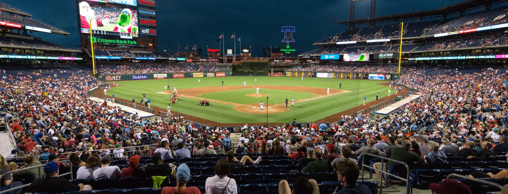 Seat view from Infield