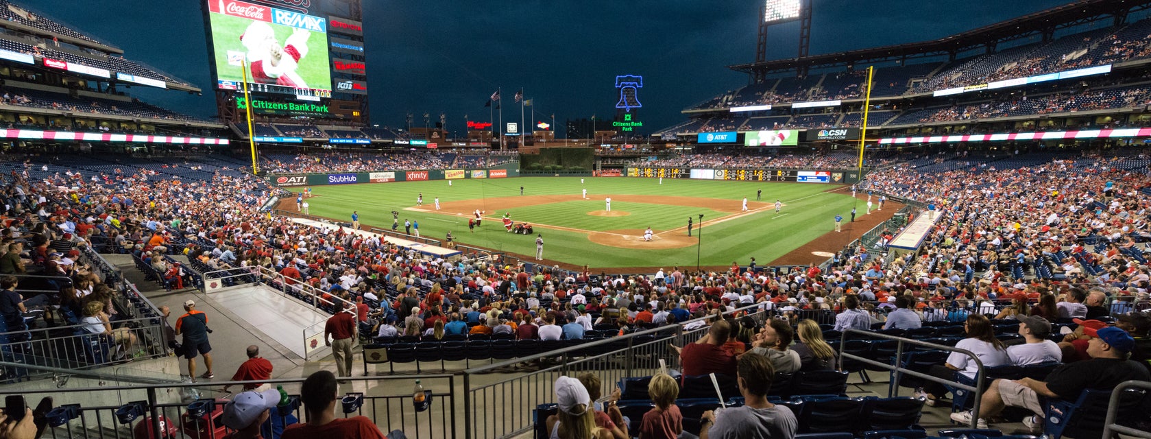Seat view from Infield