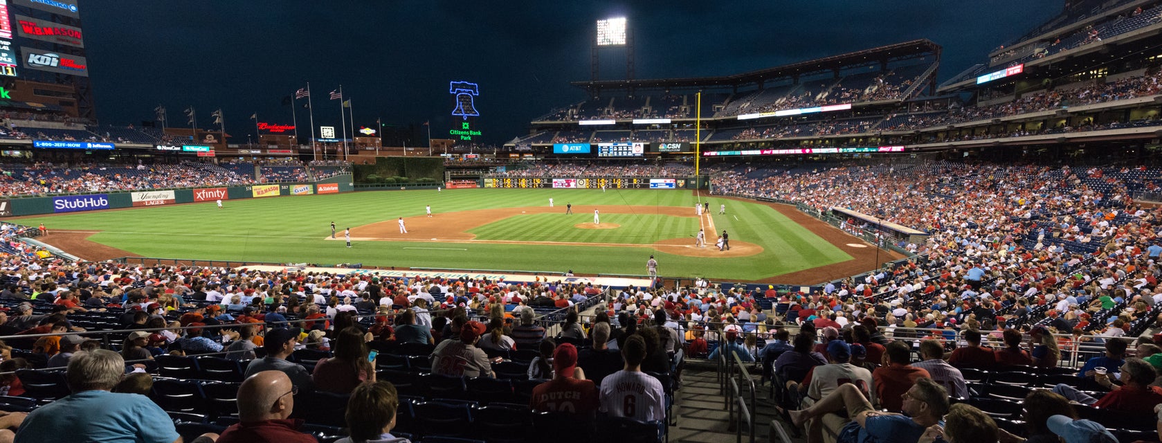 Seat view from Infield