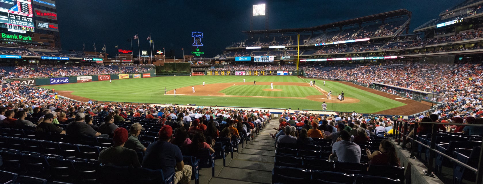 Seat view from Infield