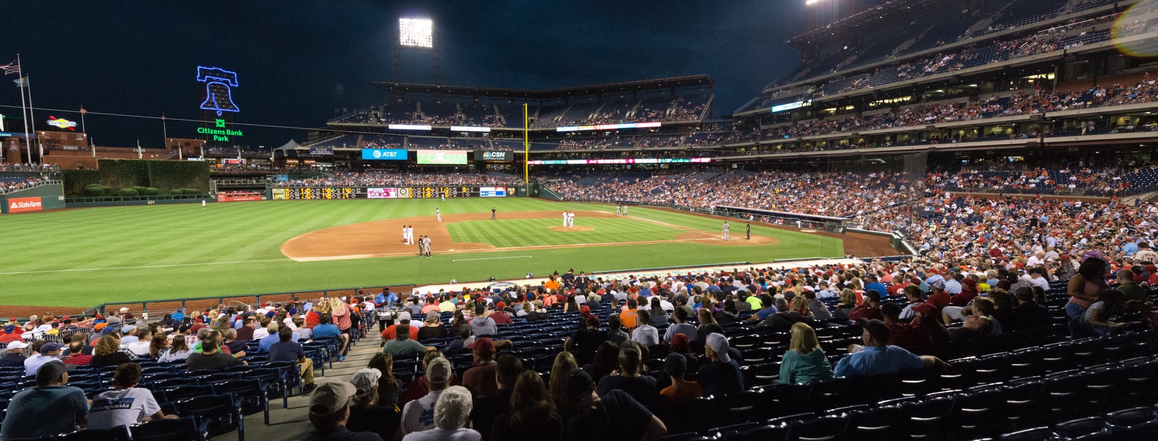 Seat view from Infield