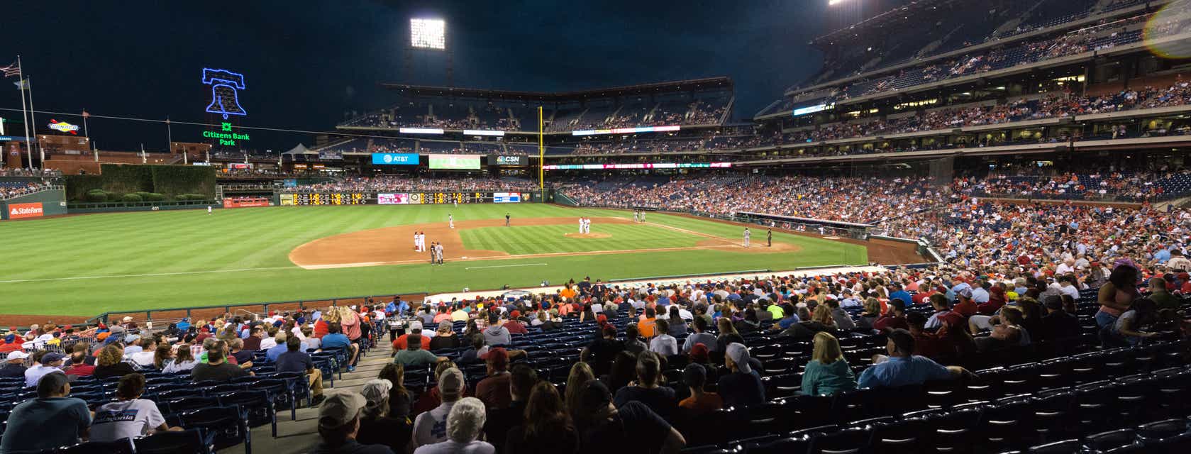 Seat view from Infield