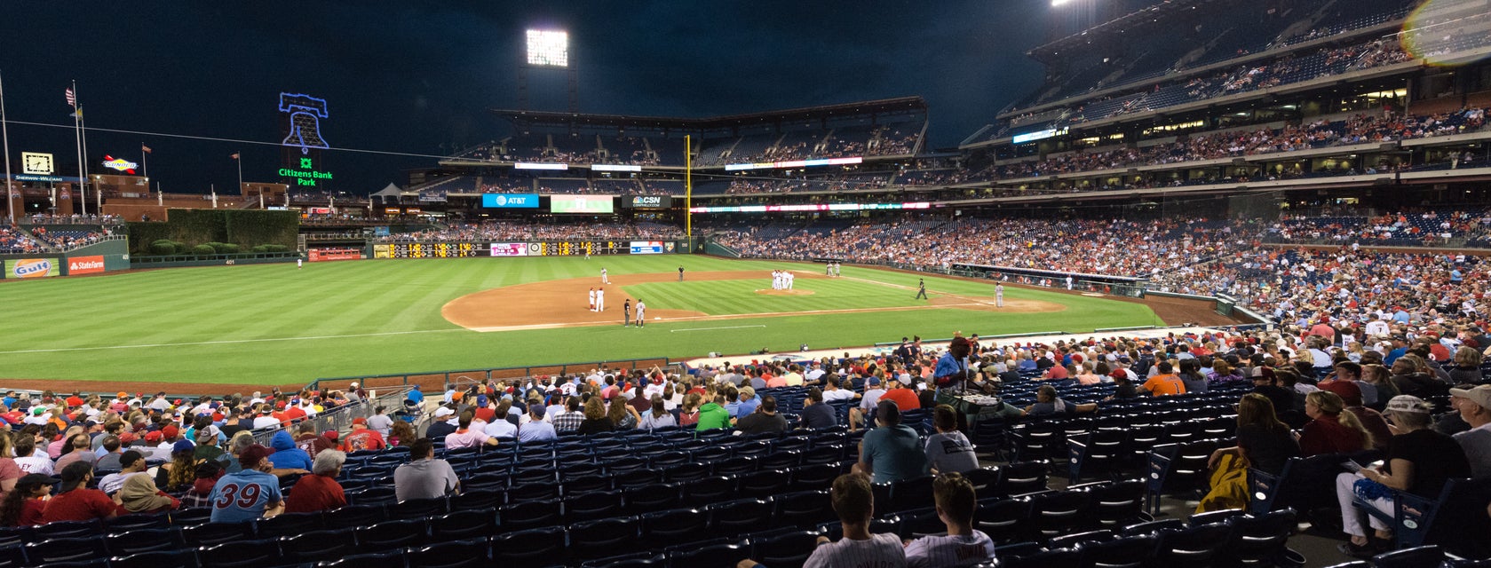 Seat view from Infield