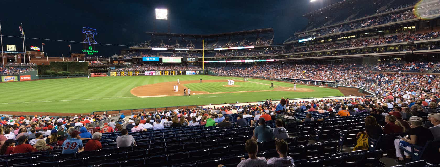 Seat view from Infield