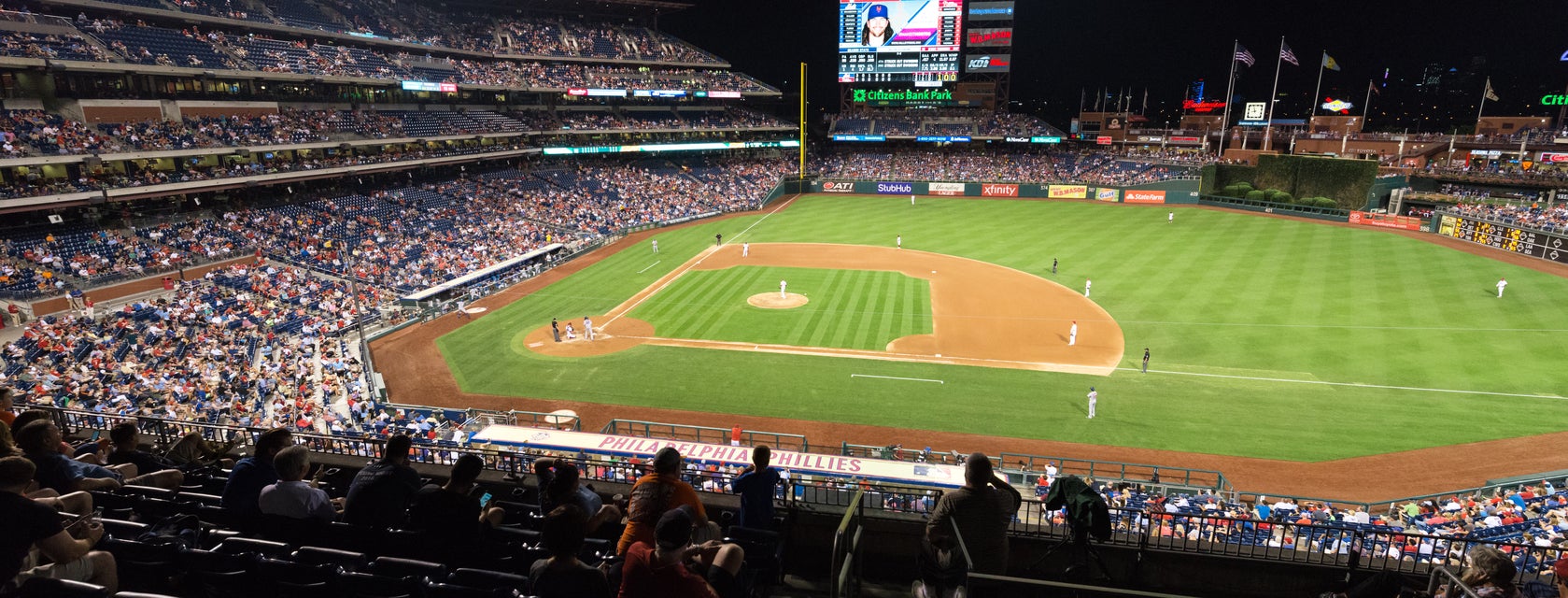 Seat view from Hall of Fame Club