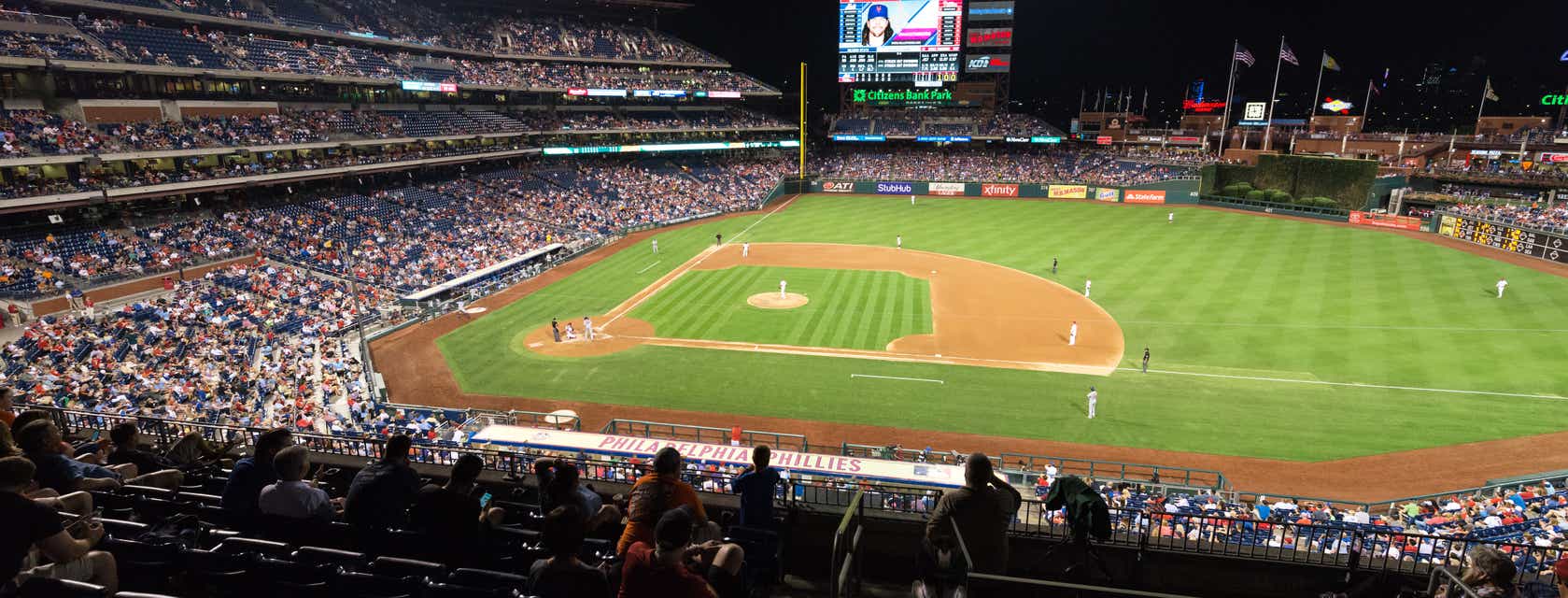 Seat view from Hall of Fame Club