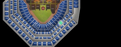 Seat view from Hall of Fame Club