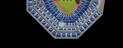 Seat view from Hall of Fame Club