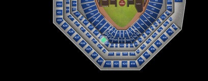 Seat view from Hall of Fame Club