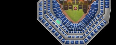 Seat view from Hall of Fame Club