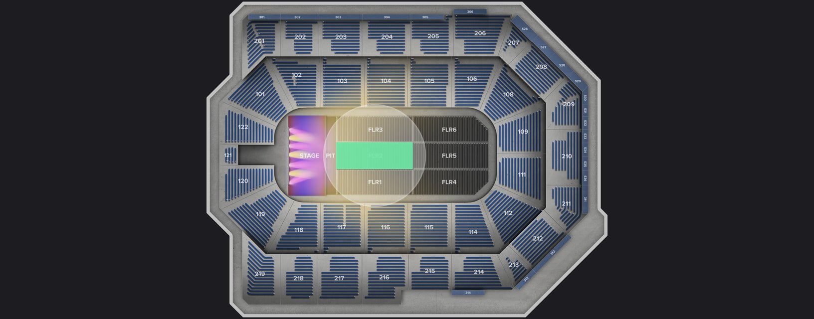 Seat view from Floor