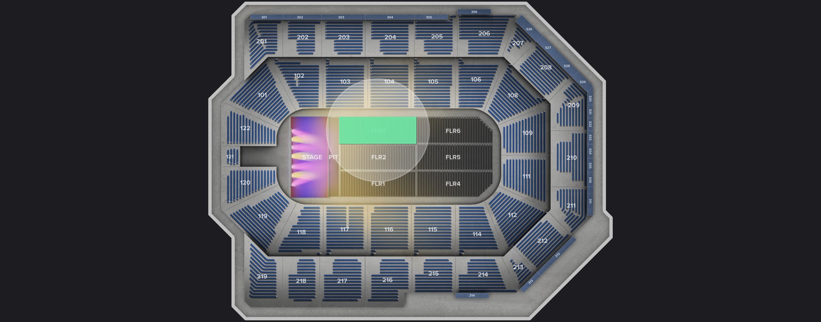 Seat view from Floor