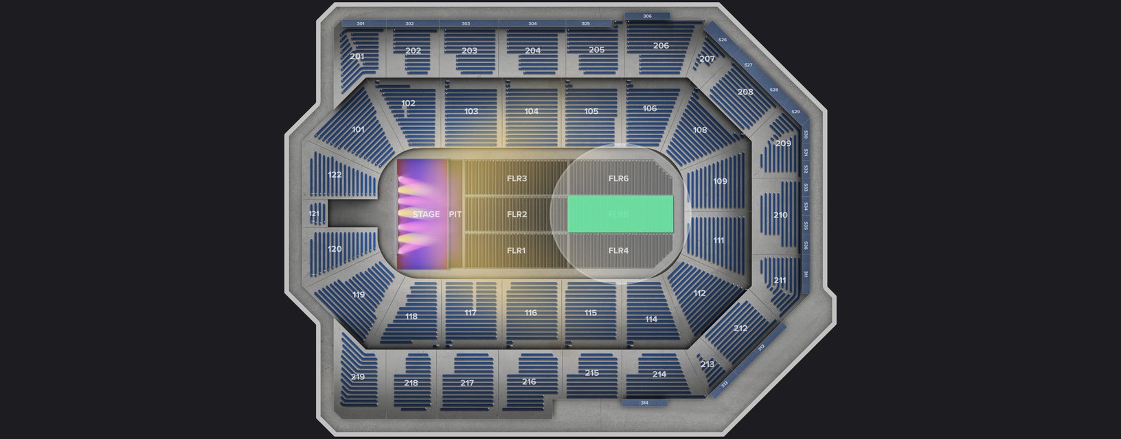 Seat view from Floor