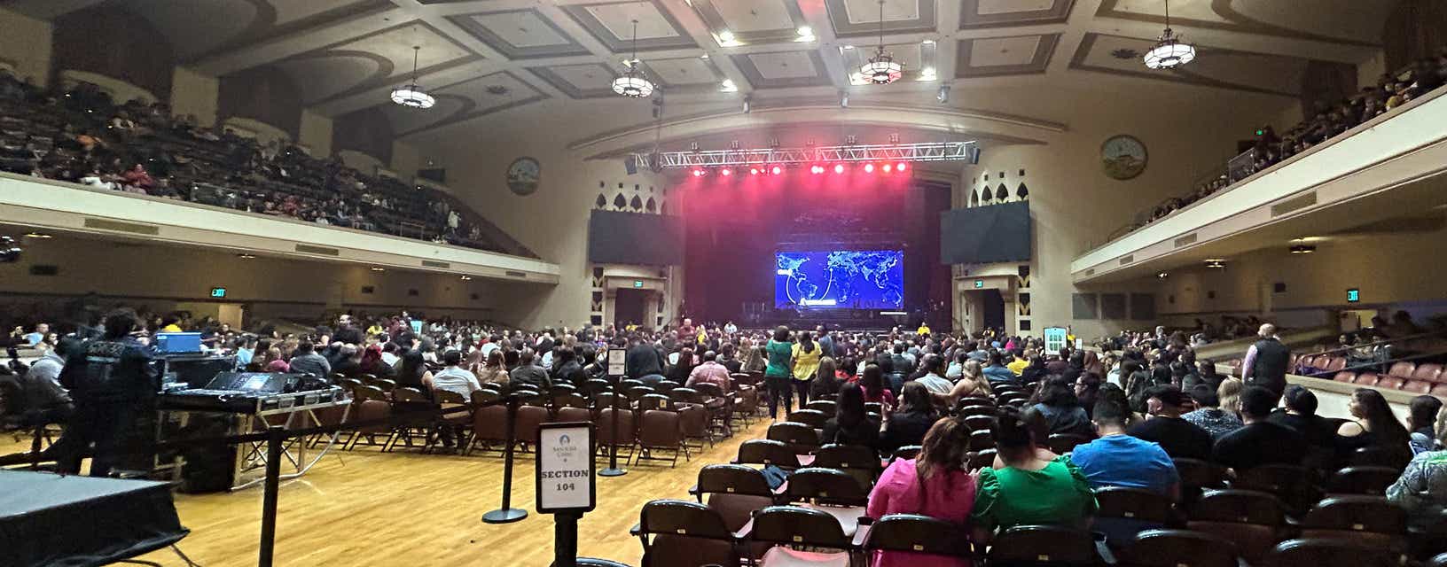 Seat view from Dress Circle