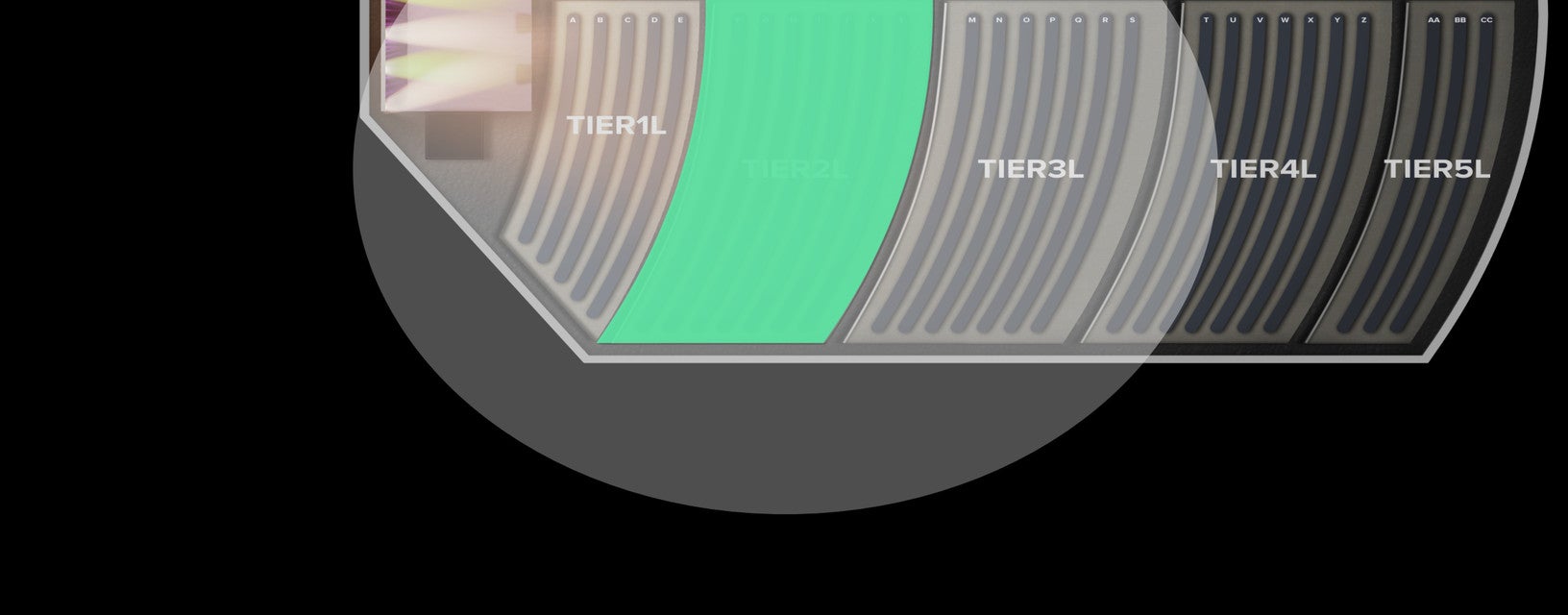 Seat view from Tier