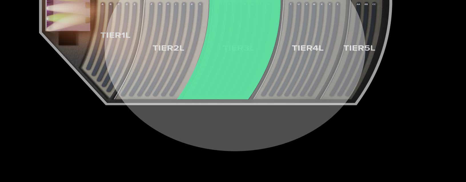 Seat view from Tier