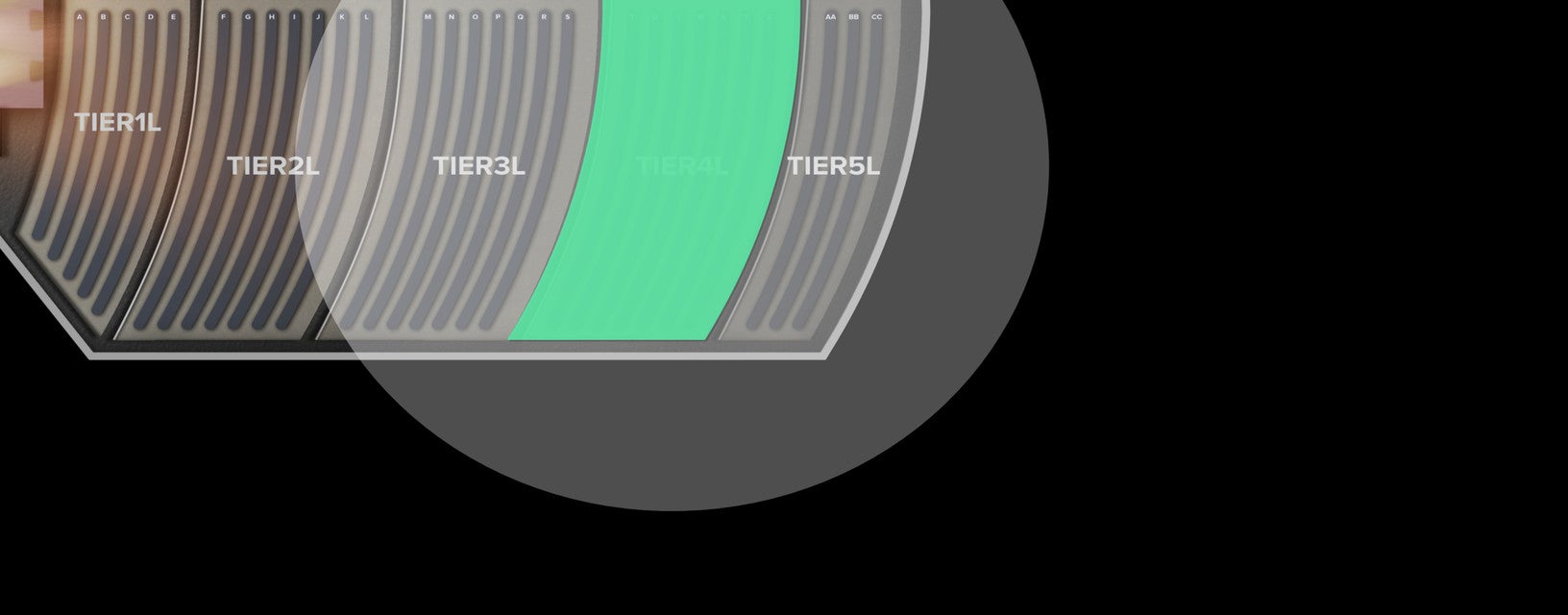 Seat view from Tier