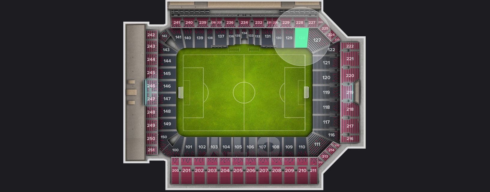 Seat view from Lower Level