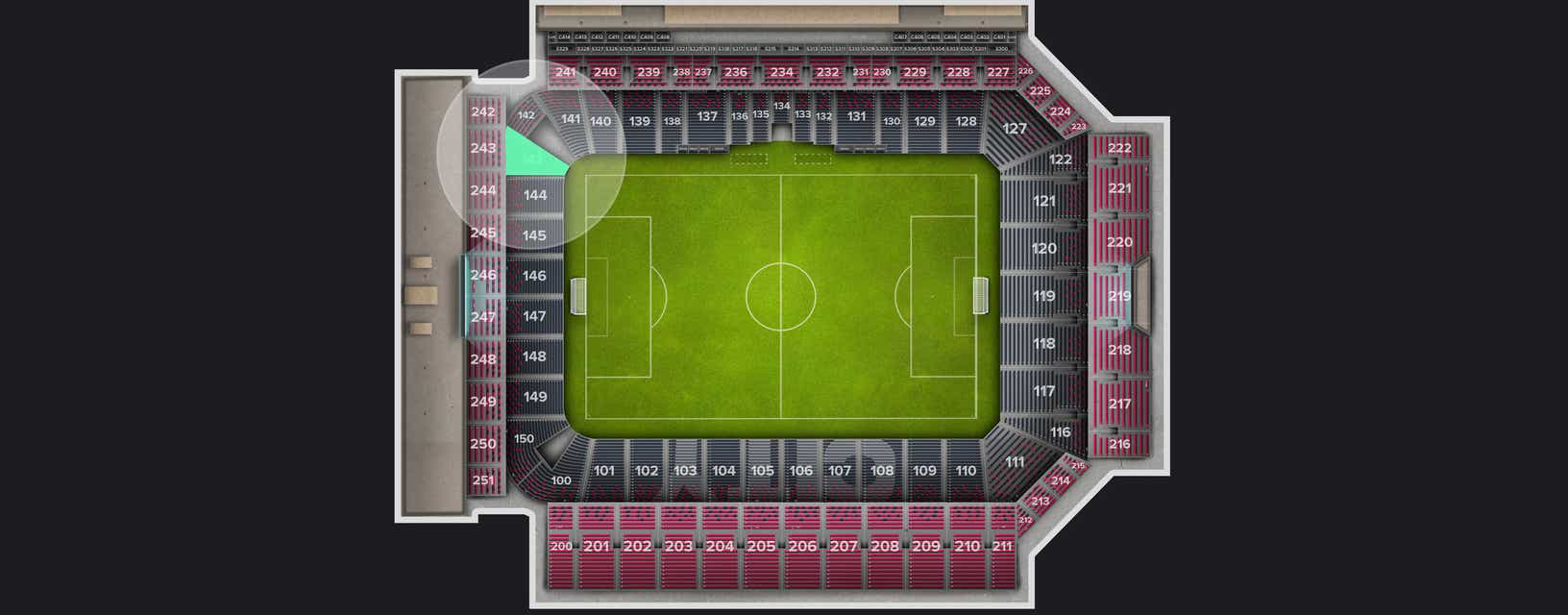 Seat view from Lower Level