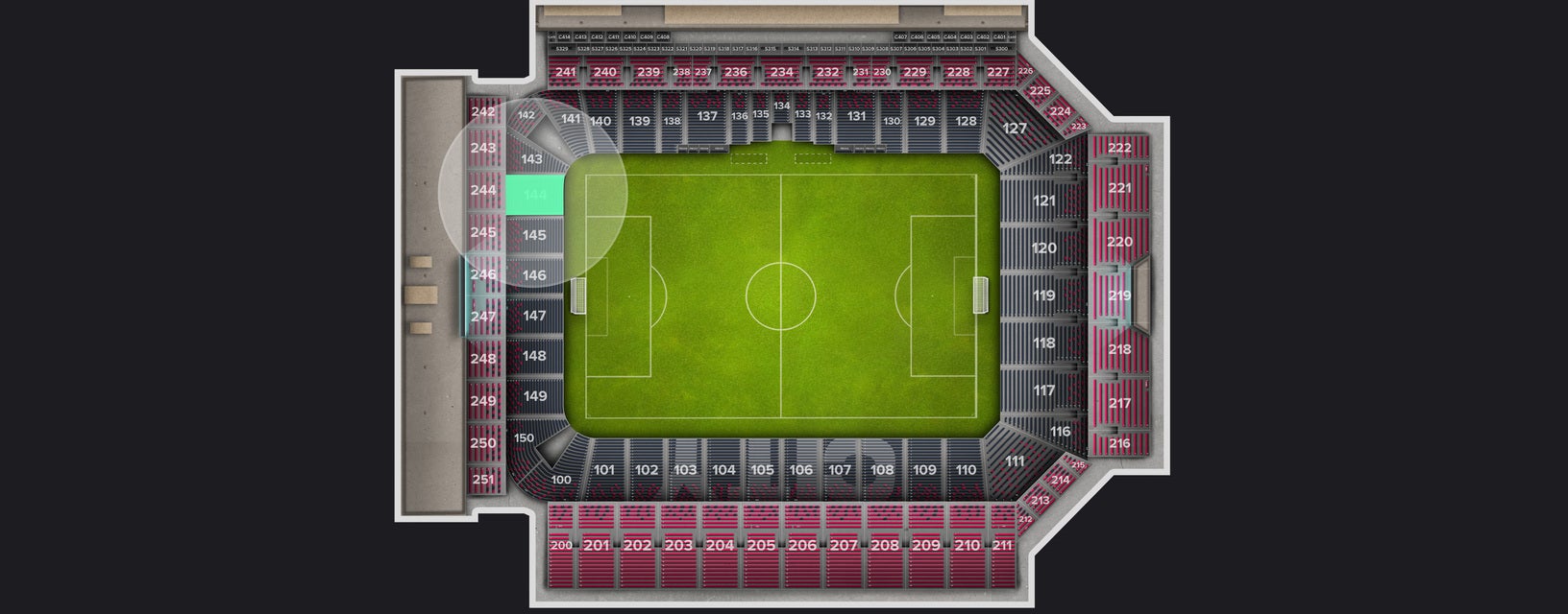 Seat view from Lower Level