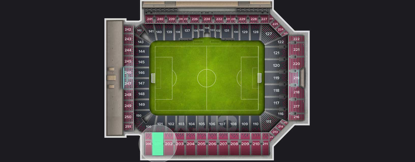 Seat view from Upper Level