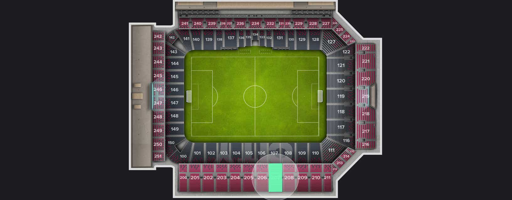 Seat view from Upper Level