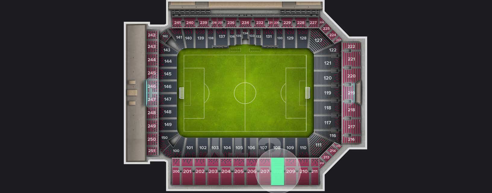 Seat view from Upper Level
