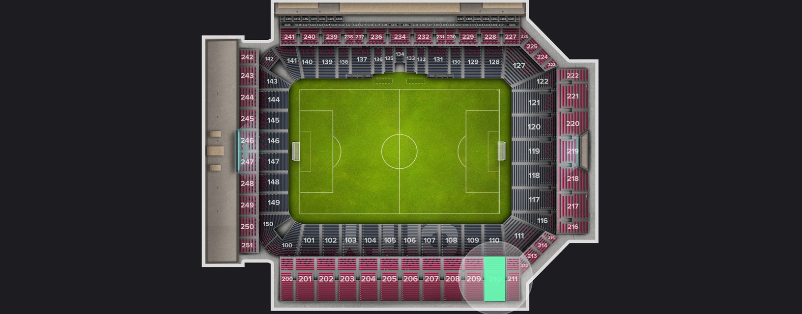 Seat view from Upper Level