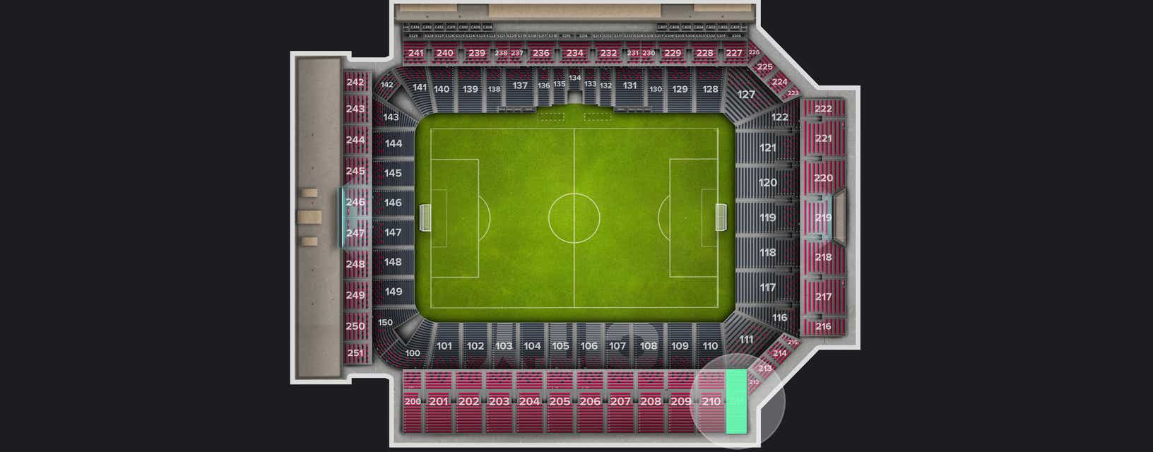 Seat view from Upper Level