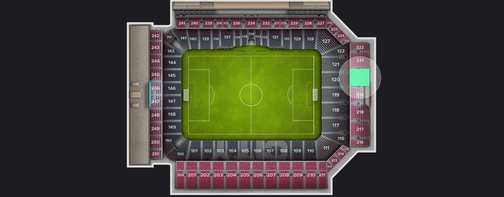Seat view from Upper Level