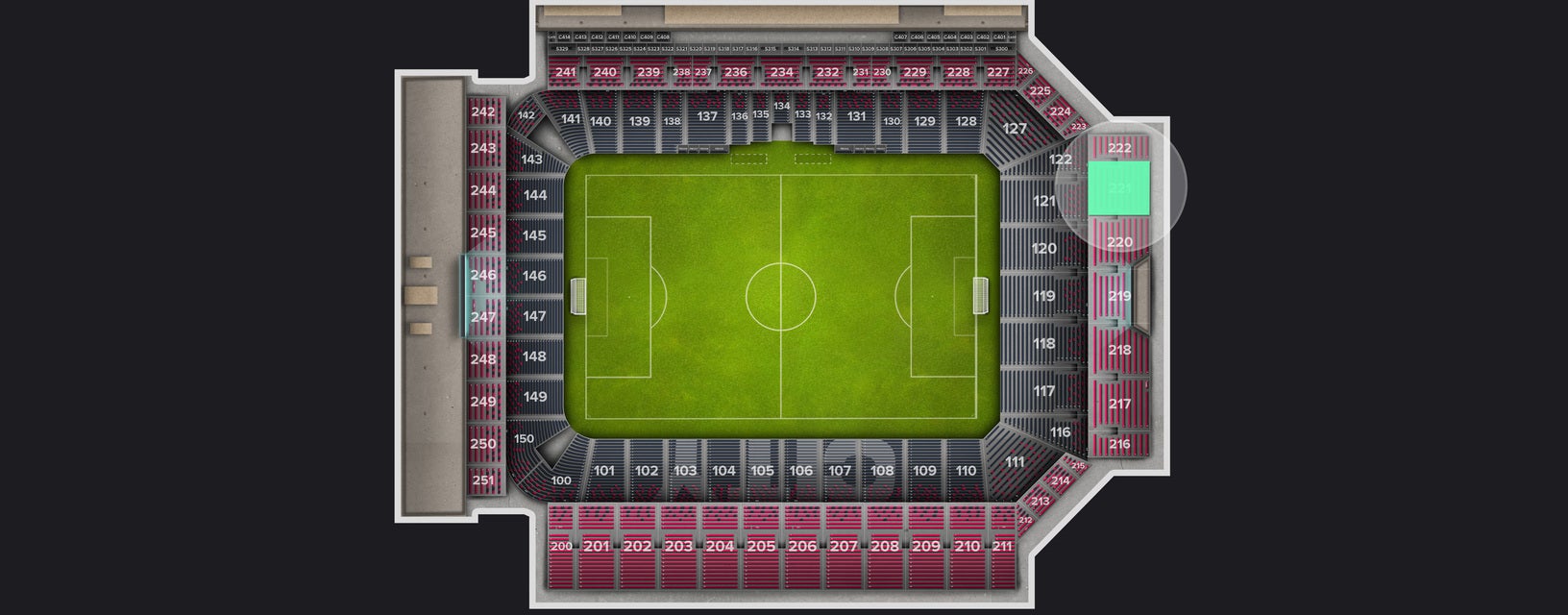 Seat view from Upper Level