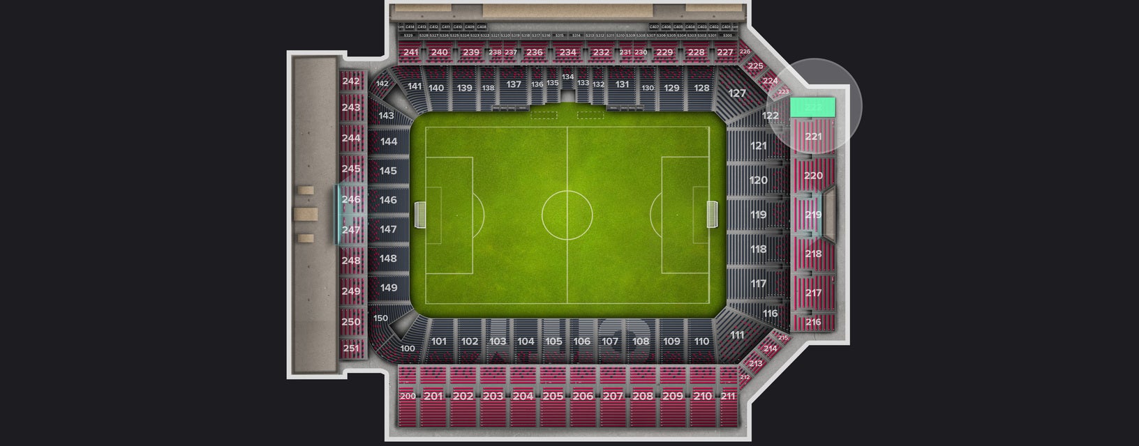 Seat view from Upper Level