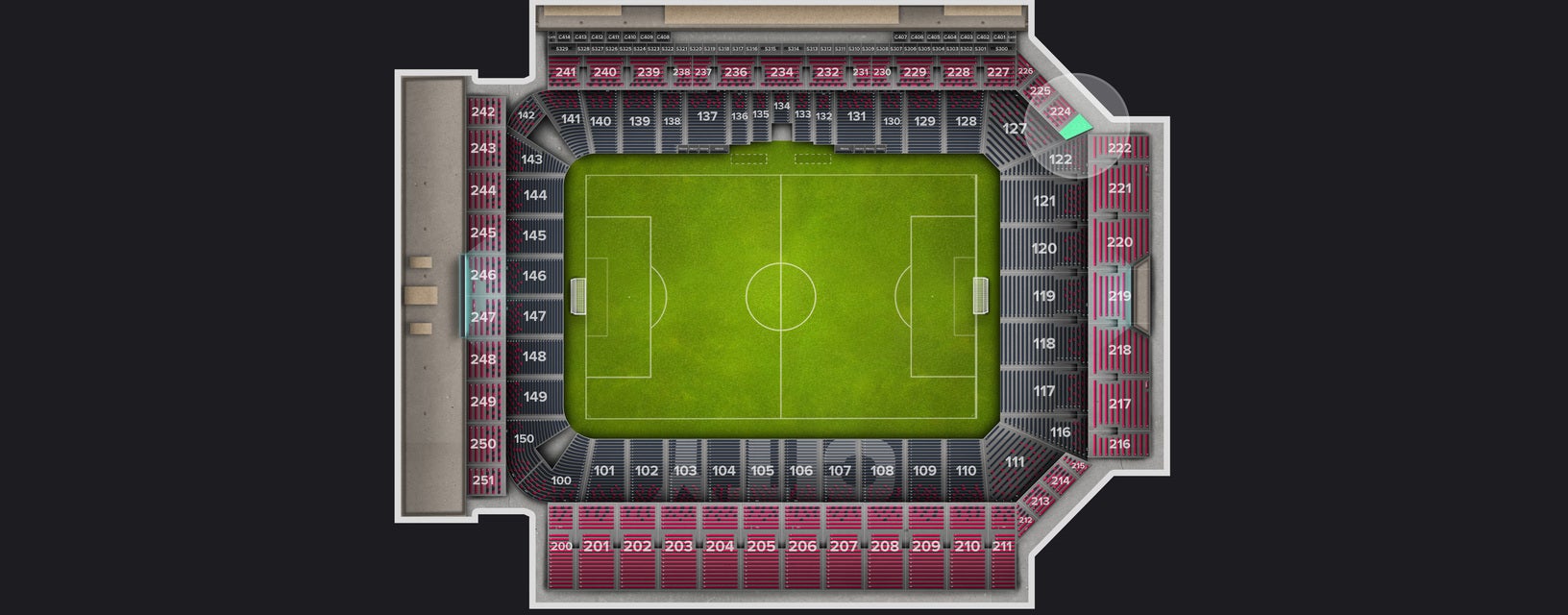 Seat view from Upper Level