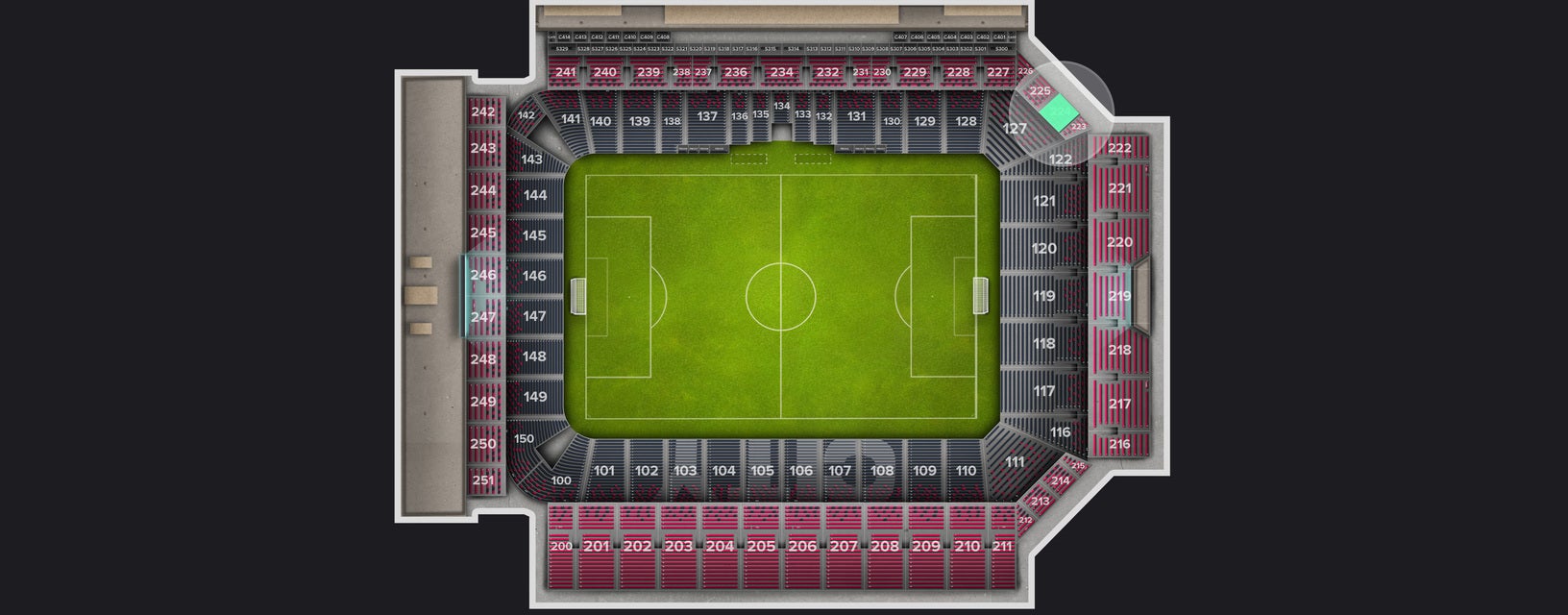 Seat view from Upper Level