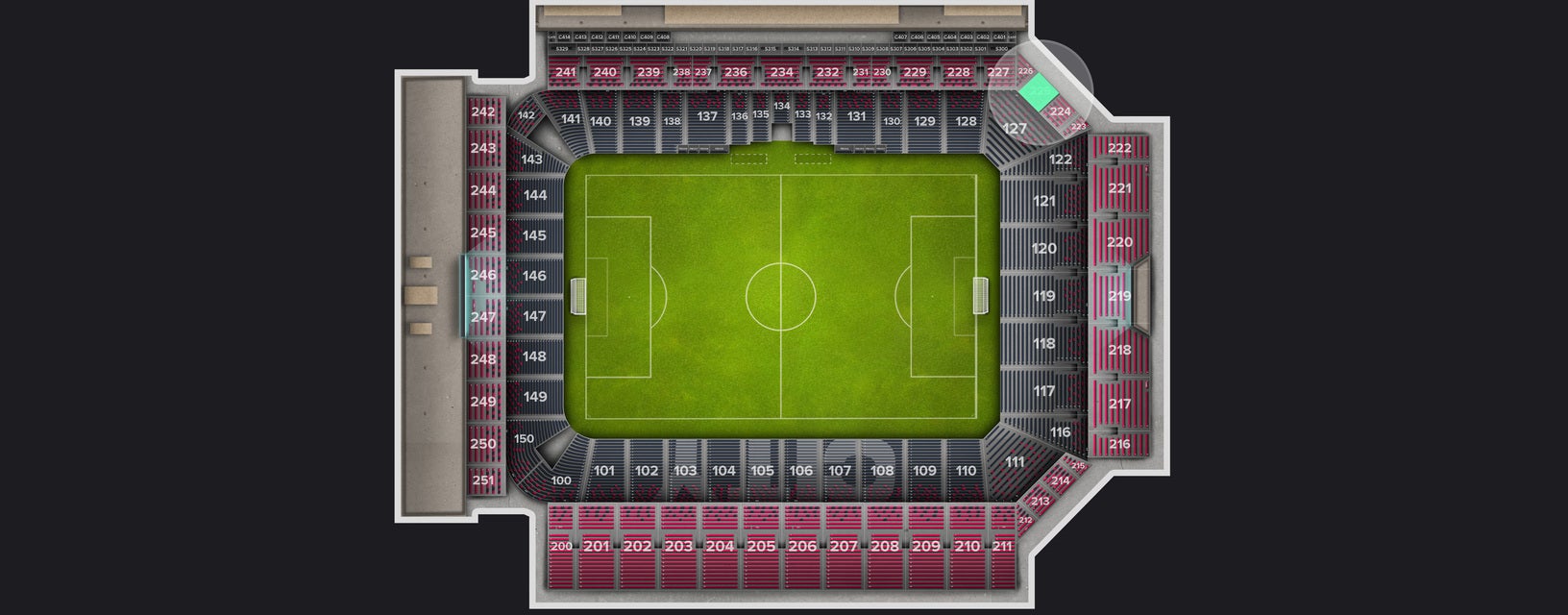 Seat view from Upper Level