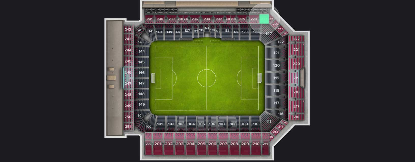 Seat view from Upper Level
