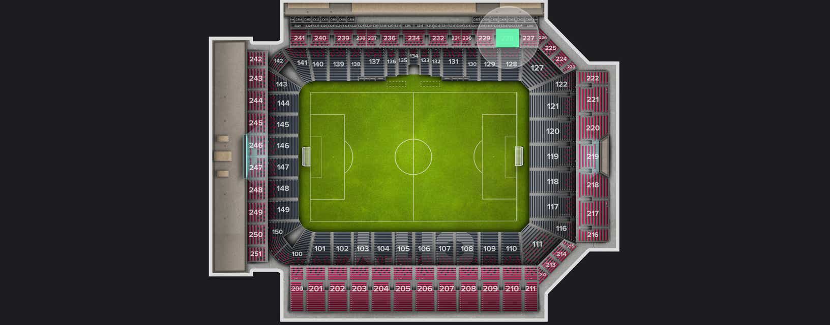 Seat view from Upper Level