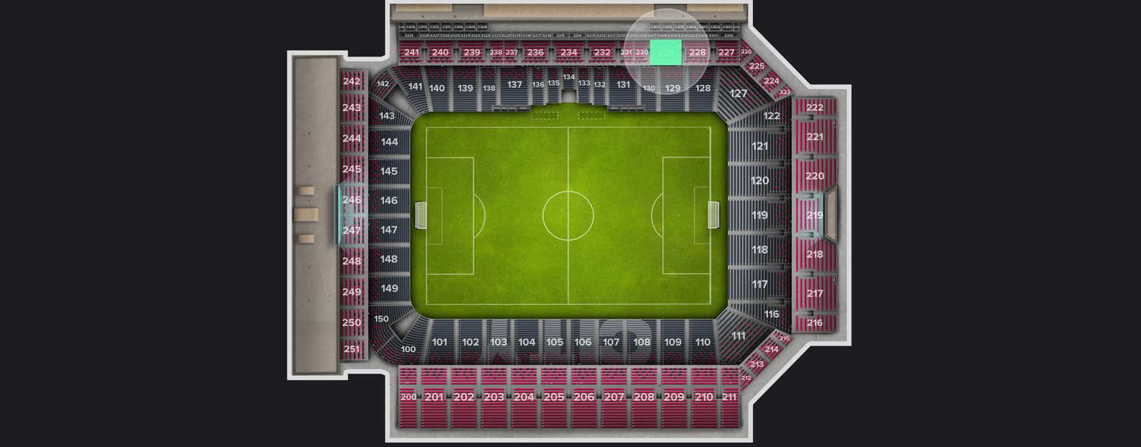Seat view from Upper Level