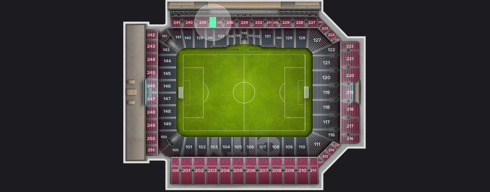 Seat view from Upper Level