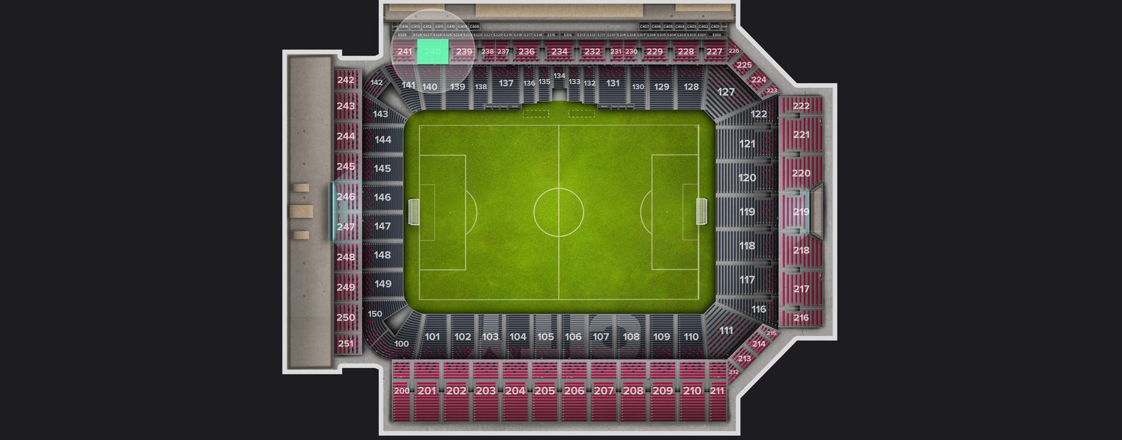 Seat view from Upper Level
