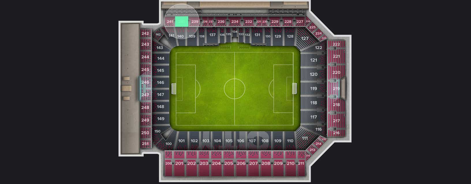 Seat view from Upper Level